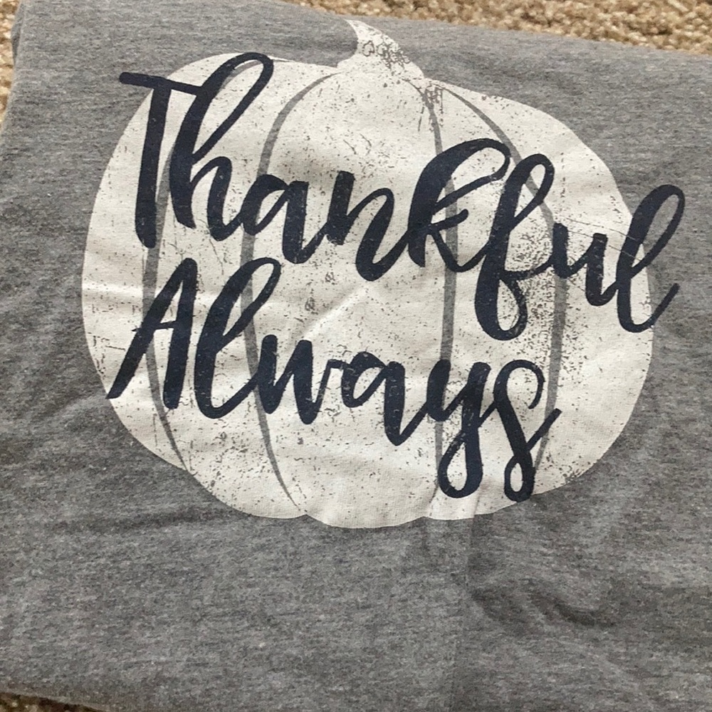 Fall Thankful Shirt Large